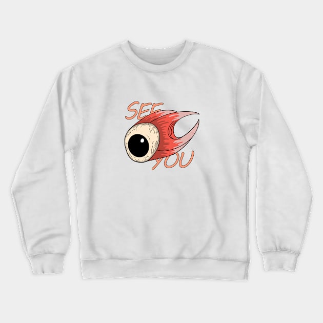 retro eyeball Crewneck Sweatshirt by perfunctory